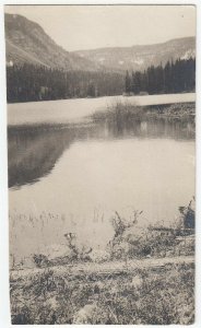 1910s RPPC Real Photo Postcard Landscape Mountain Lake