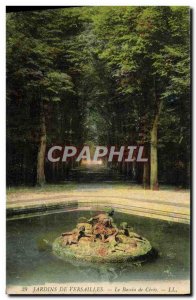 Old Postcard The Gardens of Versailles Ceres Basin