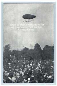 1906 Airship Knabenshue Flights At Buffalo For The H.A. Meldrum Co. NY Postcard 