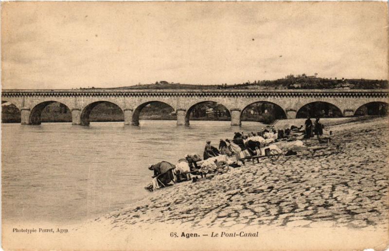 CPA AGEN - Le Pont-Canal (650673)