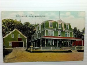 Vintage Postcard 1910 Lake Grove House Auburn ME Maine