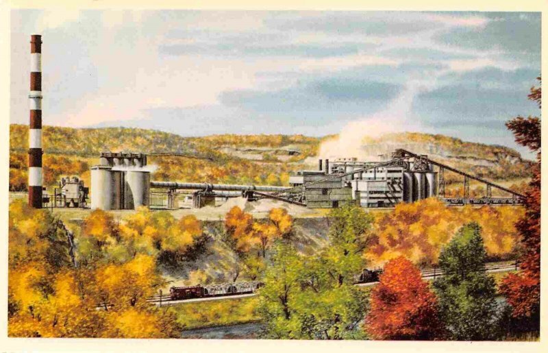 Medusa Portland Cement Co P&LE Railroad Crescentdale Ohio Howard Fogg postcard