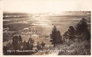 E35/ Forsythe Montana Photo RPPC Postcard 1922 Yellowstone National Park Valley