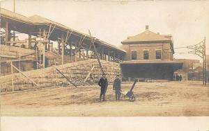 Haverhill MA Building The Railroad Station Train Depot RP Postcard