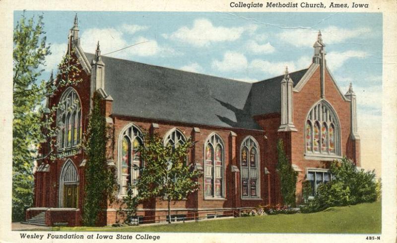 Collegiate Methodist Church Ames Iowa Iowa State College WB