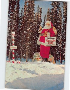 Postcard Santa Claus House Santa Land North Pole Alaska USA