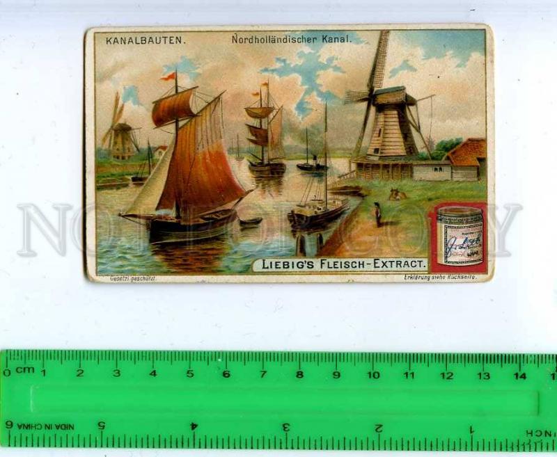 222944 GERMAN LIEBIG ADVERTISING card North HOLLAND channel