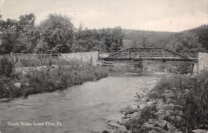 Lower Effort Pennsylvania Country Bridge Scenic View Vintage Postcard AA79463