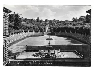 Italy Firenze Florence Boboli Garden Amphitheatre 1954 Glossy Photo Postcard 4X6