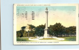 M-25688 Wolfe Monument On Plains Of Abraham Quebec City Canada