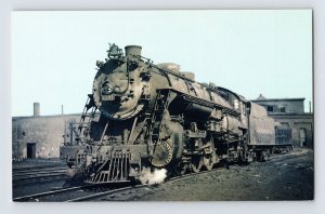 Postcard Railroad Train Lackawanna Fire Box Pacific Steam Engine 1970s Unposted