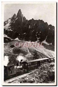 Old Postcard Chamonix Montenvers Railway Sea Ice Train