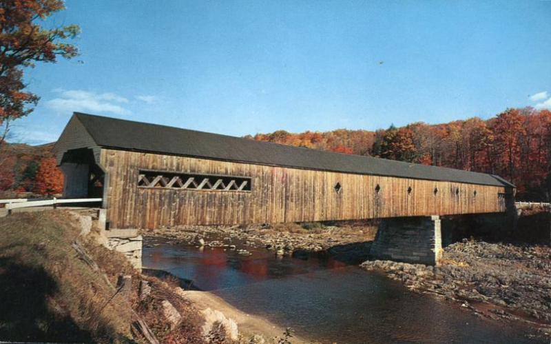 West Dummerston VT, Vermont - The Old Covered Bridge - pm 1979
