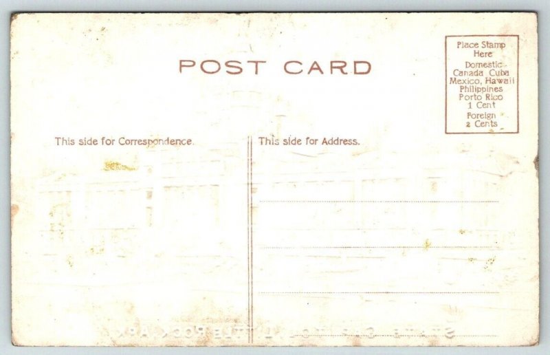 Little Rock  Arkansas   State Capitol Building  Embossed  Postcard  c1915