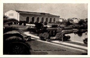 California Oakland Municipal Auditorium