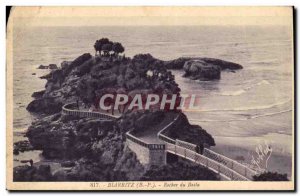 Biarritz Old Postcard Rock of Basta