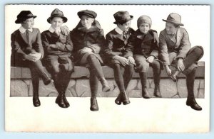 Advertising WEARPLEDGE SUITS & OVERCOATS for BOYS Clothing c1910s-20s Postcard