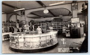 RPPC VILLA ACUNA, MEXICO ~Jose Ramon CASA COMERCIAL Interior MF51~1940s Postcard