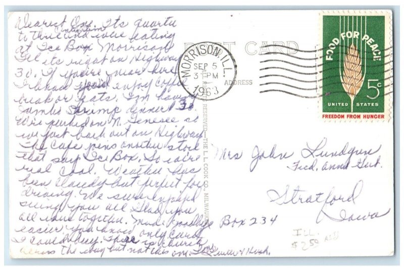 1963 Ebenezer Reformed Church Morrisville Illinois IL RPPC Photo Posted Postcard