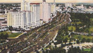 Postcard Biscayne Boulevard From AIr Miami FL