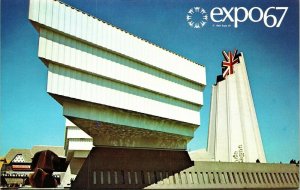 Great Brititan Pavilion British Nation Expo 67 Montreal Canada VTG Postcard UNP 