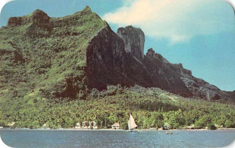 Vai Tape Bora Bora Scenic View Vintage Postcard J58320