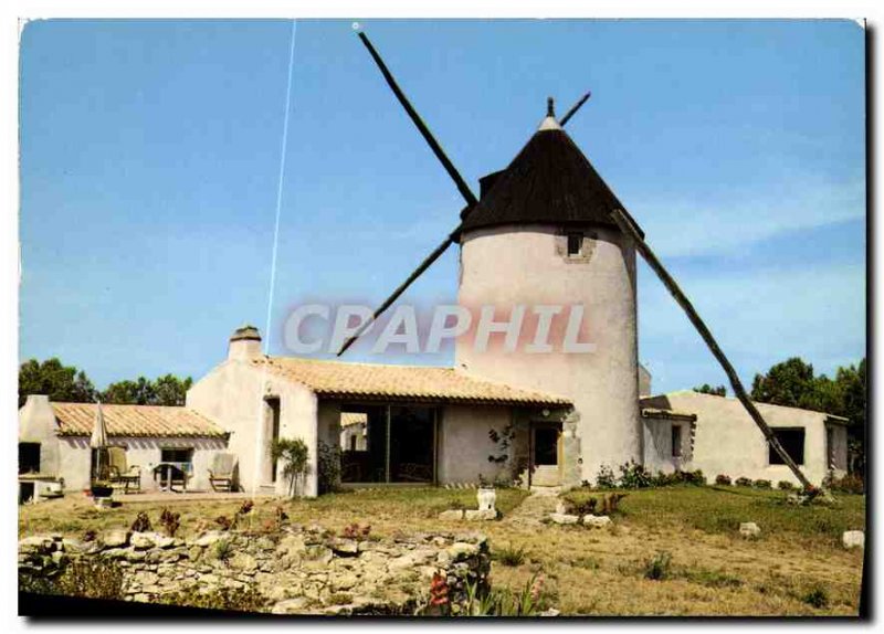 Old Postcard Ile de Noirmoutier Vendee Barbatre Moulin de la Fosse