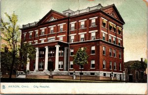 Vtg Akron Ohio OH City Hospital pre-1908 Raphael Tuck Postcard