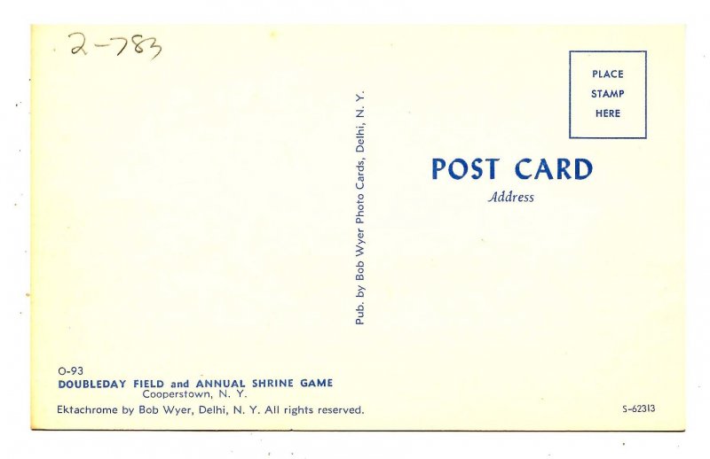 NY - Cooperstown. Doubleday Field