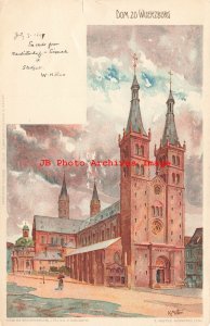 Karl Mutter, Nister No 267, Wuerzburg Germany, Cathedral, 1899