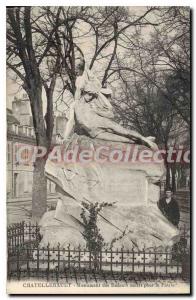 Old Postcard Chatellerault Monument of the dead children for the Fatherland