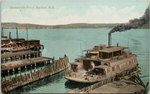 Dartmouth Ferry Halifax NS Nova Scotia Boat Ship Valentine & Sons Postcard H6