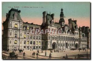 Paris Postcard Old City Hall