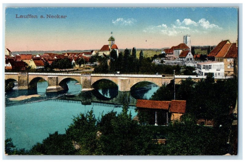 c1910 Lauffen am Neckar Heilbronn Baden-Württemberg Germany Posted Postcard