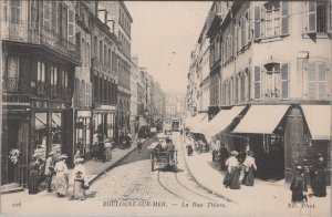 France Postcard - Boulogne-Sur-Mer, La Rue Thiers   XT237