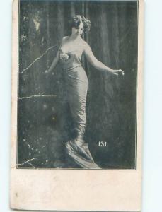 Divided-Back PRETTY WOMAN Risque Interest Postcard AA8369