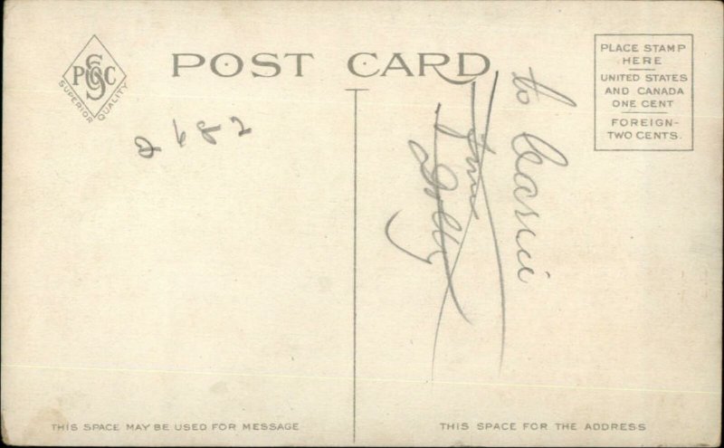 General Electric GE B&A RR Train Car c1910 Postcard 