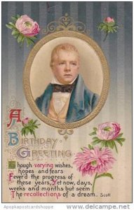 Winsch Birthday Greetings Scott Embossed Literature Series 1910