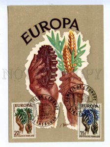 419922 FRANCE 1957 year EUROPA CEPT First Day maximum card