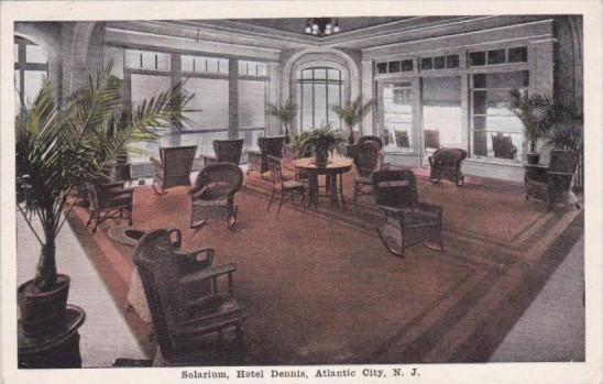 Solarium Interior Hotel Dennis Atlantic City New Jersey