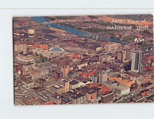 Postcard Aerial View Of Downtown Nashville, Tennessee