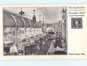 Unused Divided Back CORONADO HOTEL RESTAURANT St. Louis Missouri MO hs5062