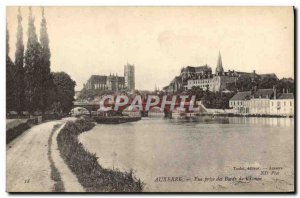 Old Postcard Auxerre View Taking edges of & # 39Yonne