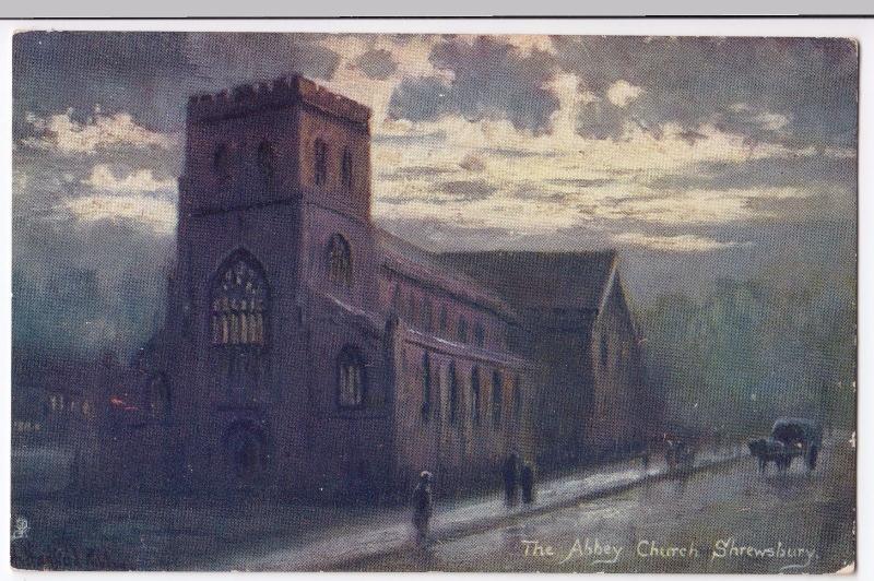 Shrewsbury; The Abbey Church PPC Tuck Oilette ano 6191, Unposted