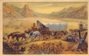 Covered Wagon Diorama Ghost Town Knott's Berry Place Buena Park, California U...