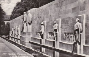 Switzerland Geneve Monument International de la Reformation Real Photo