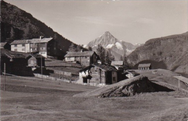 Switzerland Saas-Fe Wildi mit Bletschhorn Real Photo