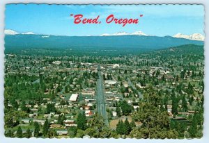 BEND, Oregon OR ~ Birdseye View DESCHUTES COUNTY 1982 ~ 4x6 Postcard