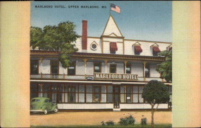 Upper Marlboro MD Hotel Linen Postcard