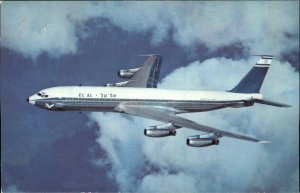 El Al Israel Airlines Boeing 707 Airplane Airliner Vintage Postcard